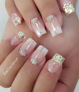 Bridal nail design