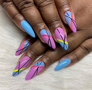 Colorful nail art
